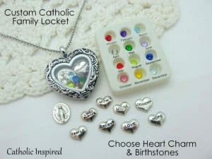 catholic inspired custom locket