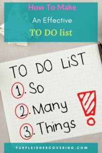 make an effective to do list