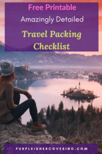 Detailed Travel Packing List